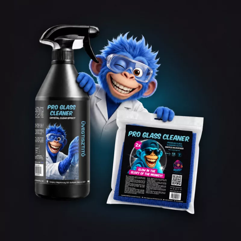 Akciós duó: Pro Glass Cleaner 0,75L + Waffle kendő